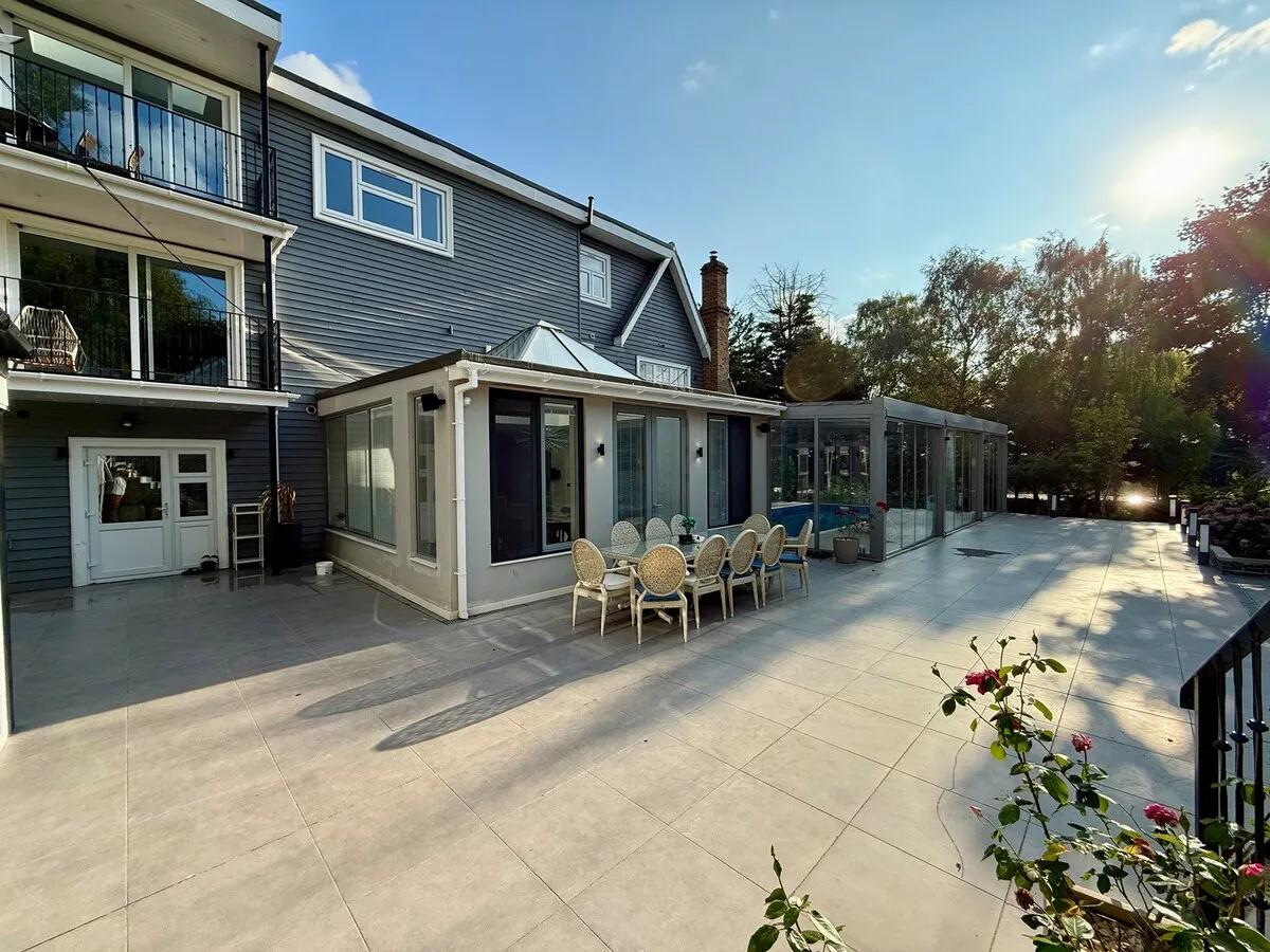 Bluebell House from the rear — 3 acres of private grounds and landscaped gardens